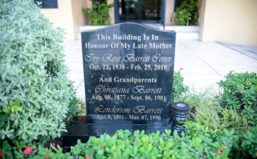 Headstone engraving